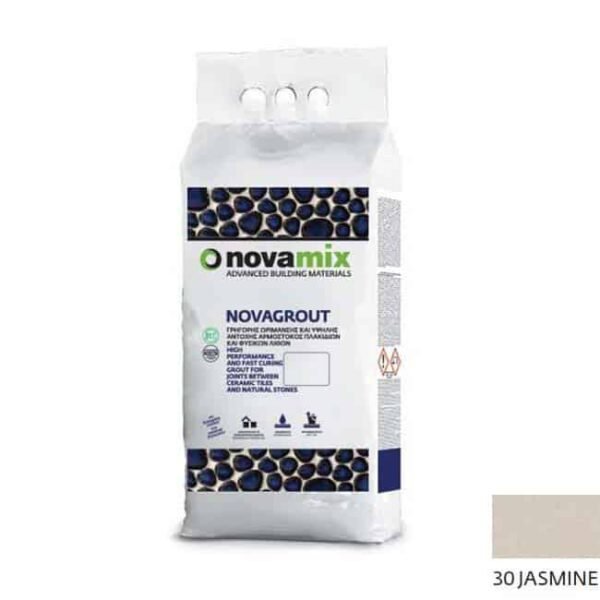 Novamix Novagrout F αρμόστοκος πλακιδίων 1-10mm 5kg 30 Jasmine