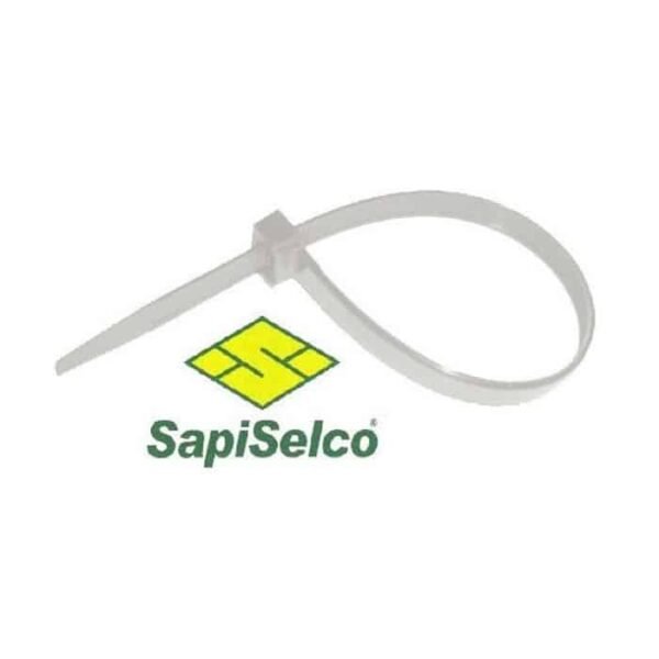 Δεματικά Καλωδίων Sapiselco 200Χ3.5 Λευκό 100τμχ