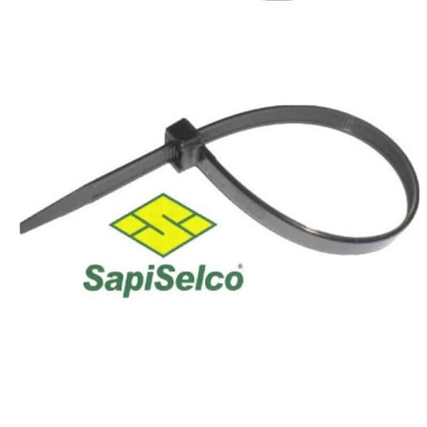 Δεματικά Καλωδίων Sapiselco 250Χ3.5 Μαύρο 100τμχ