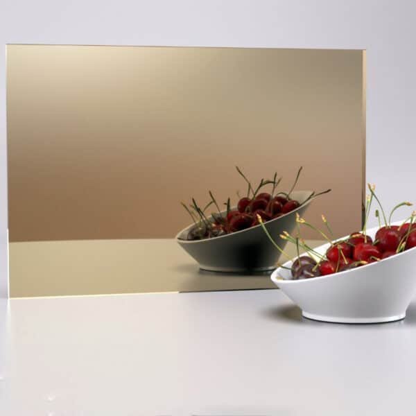 Καθρέπτης Plexiglass EUMirror 3mm 50cm X 50cm Gold ΟΕΜ