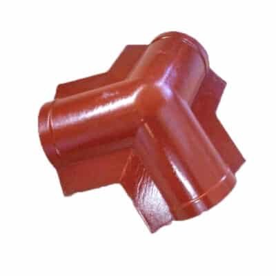 Κορφιάς τρίριχτης στέγης κόκκινος