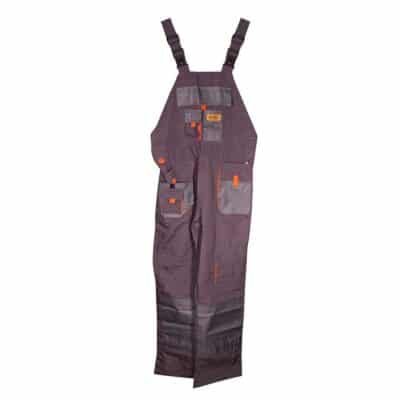 Dingqi 96003-L gray overalls with suspenders Large