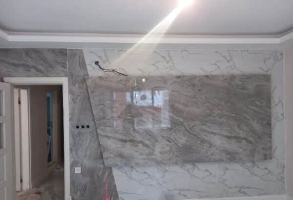 PVC Panel τοίχου 2.8mm 210 Marmori Gray 122cmX280cm - Image 4